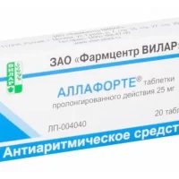 Lappaconitine hydrobromide (Allaforte) 25 mg XR - [20 tablets]