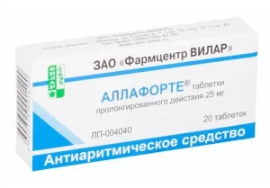 Lappaconitine hydrobromide (Allaforte) 25 mg XR - [20 tablets]