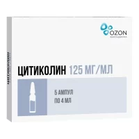 Citicoline injections 125 mg/ml 4 ml [5 ampoules]