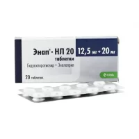 Enap-NL 10 mg + 12.5 mg [20 tablets]