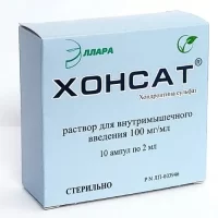 Chondroitin sulfate (Honsat) injections 100 mg/ml 2 ml - [10 ampoules]