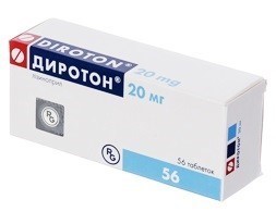 Lisinopril (Diroton) 20 mg - [56 tablets]