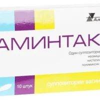 Nystatin, neomycin, polymyxin B (Amintax) vaginal - [10 suppositories]