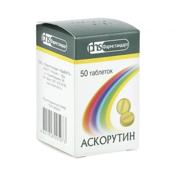 Ascorbic acid, rutoside (Ascorutin) - [50 tablets]