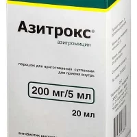 Azithromycin (Azithrox) suspension powder 200 mg/5 ml - [15.9 g vial]