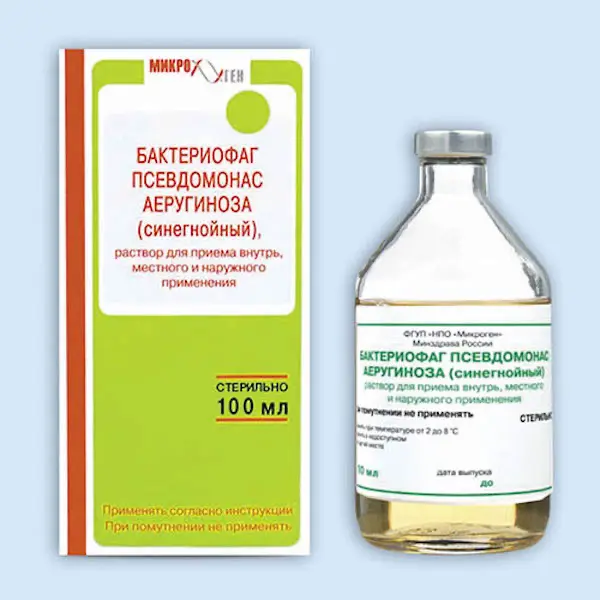 Bacteriophage pseudomonas aeruginosa solution - [100 ml vial]