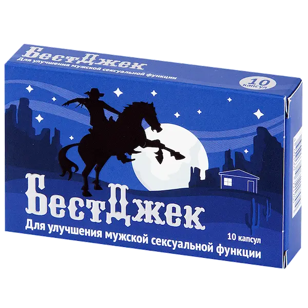 Extracts of eurycoma, epimedium, zinc lactate (Bestjack) - [10 capsules]