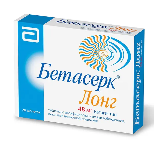 Betahistine (Betaserc Long) XR 48 mg - [28 tablets]