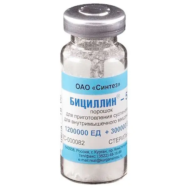 Bicillin-5 intramuscular 1.2 million IU/300 thousand IU - [1 vial]