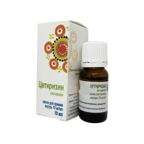 Cetirizine drops 10 mg/ml - [10 ml vial]