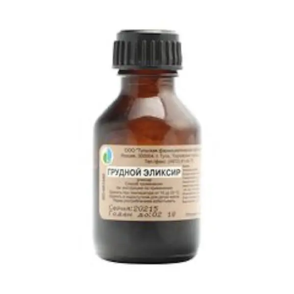 Anis oil, dilute ammonia solution, liquorice (Pectorales elixir) oral solution - [25 ml vial]