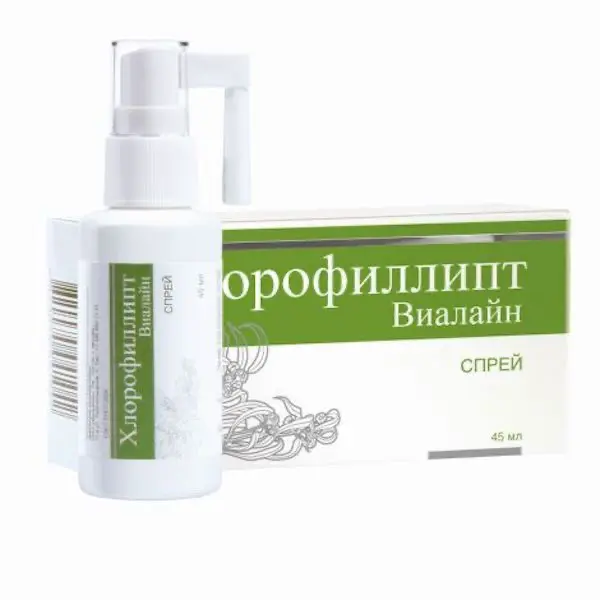 Eucalyptus extract (Chlorophyllipt-Vialin) oral spray - [45 g vial]