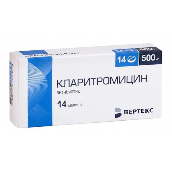 Clarithromycin 500 mg - [14 tablets]
