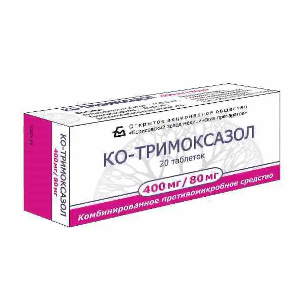 Sulfamethoxazole, trimethoprim (CO-Trimoxazole) 480 mg - [20 tablets]