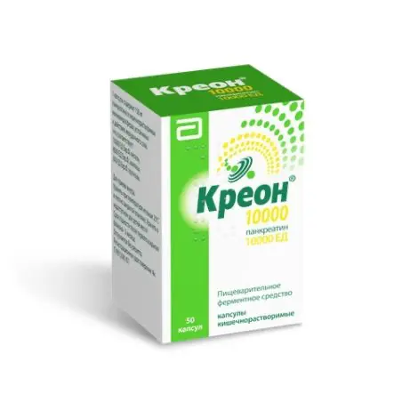 Pancreatin (Kreon) 10000 IU - [50 capsules]