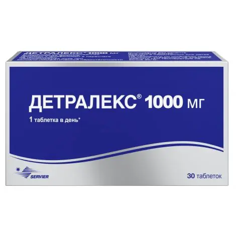 Diosmin, hesperidin (Detralex) 1000 mg - [30 tablets]