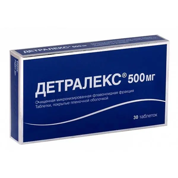 Diosmin, hesperidin (Detralex) 500 mg - [30 tablets]