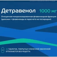 Diosmin, hesperidin (Detravenol) 1000 mg - [30 tablets]