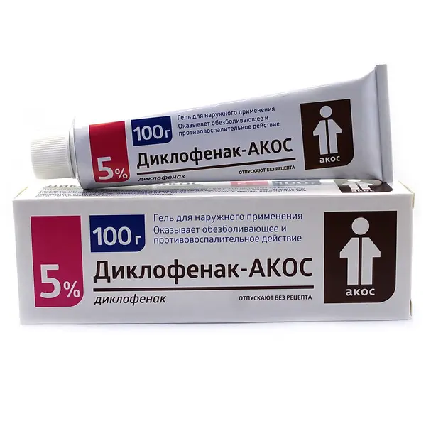 Diclofenac Akos gel 5% - [100 g tube]