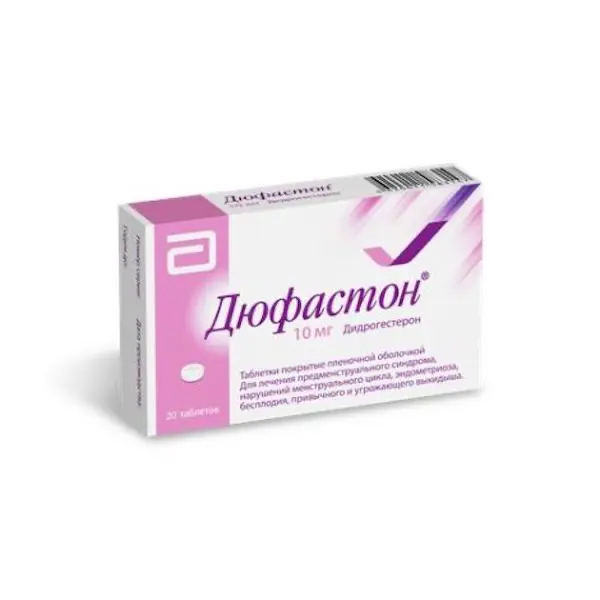Dydrogesterone (Duphaston) 10 mg - [20 tablets]