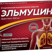 Erdosteine (Elmucin) 300 mg [10 capsules]