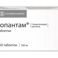 Hopantenic acid (Gopantam) 500 mg - [50 tablets]
