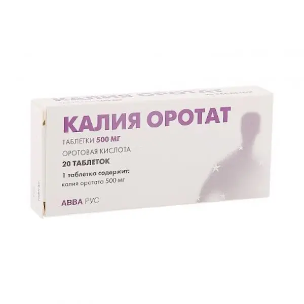 Potassium orotate 500 mg - [20 tablets]