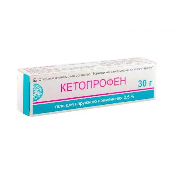 Ketoprofen gel 2.5% - [30 g tube]