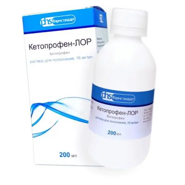 Ketoprofen rinse solution 16 mg/ml - [200 ml vial]