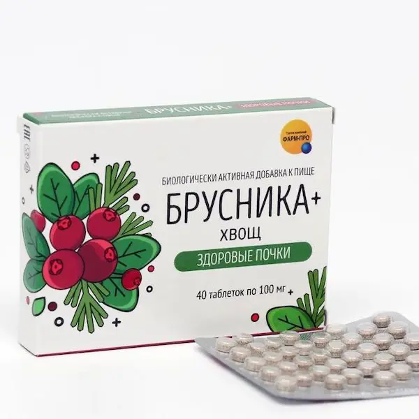 Lingonberry + Horsetail (Healthy kidneys) 100 mg - [40 tablets]