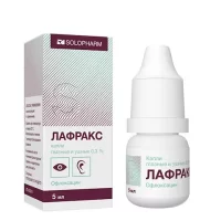 Ofloxacin (Lafrax) eye or ear drops 0.3% - [5 ml vial]