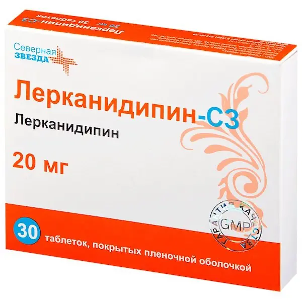 Lercanidipine 20 mg - [30 tablets]
