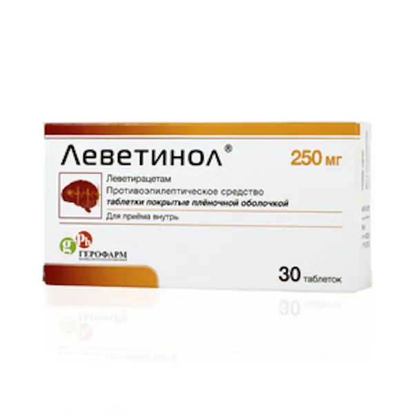 Levetiracetam (Levetinol) 250 mg - [30 tablets]