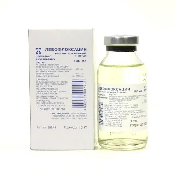 Levofloxacin infusions 5 mg/ml - [100 ml vial]