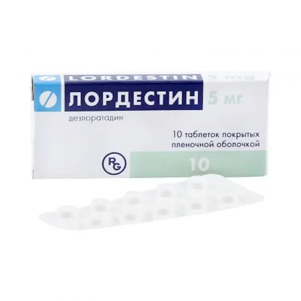 Desloratadine (Lordestin) 5 mg - [10 tablets]