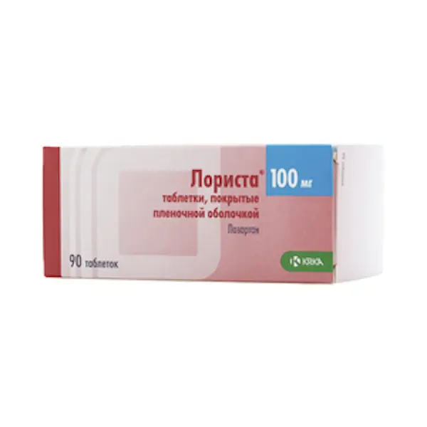 Losartan (Lorista) 100 mg - [90 tablets]