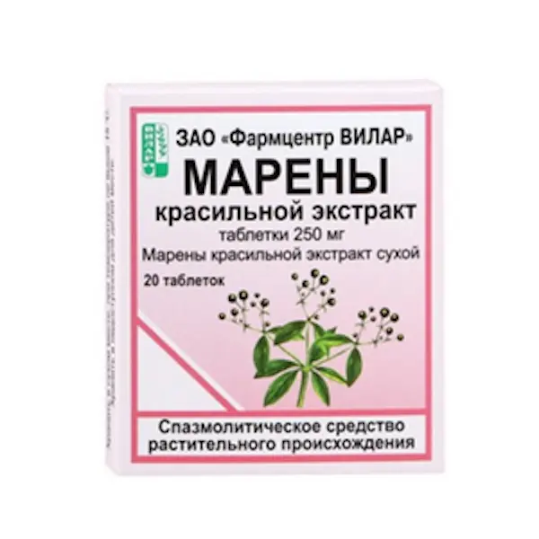 Rubiae tinctorum extract 250 mg - [20 tablets]