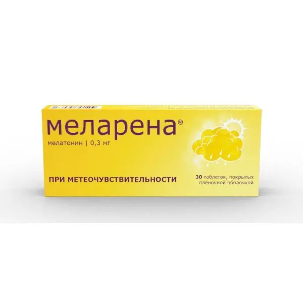 Melatonin (Melarena) 0.3 mg - [30 tablets]