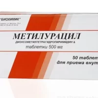 Dioxomethyltetrahydropyrimidine (Methyluracil) 500 mg - [50 tablets]