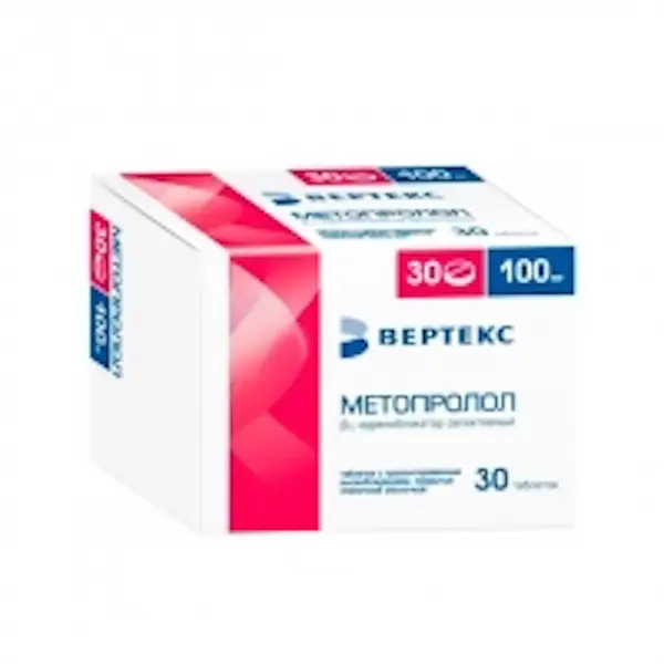 Metoprolol XR 100 mg - [30 tablets]