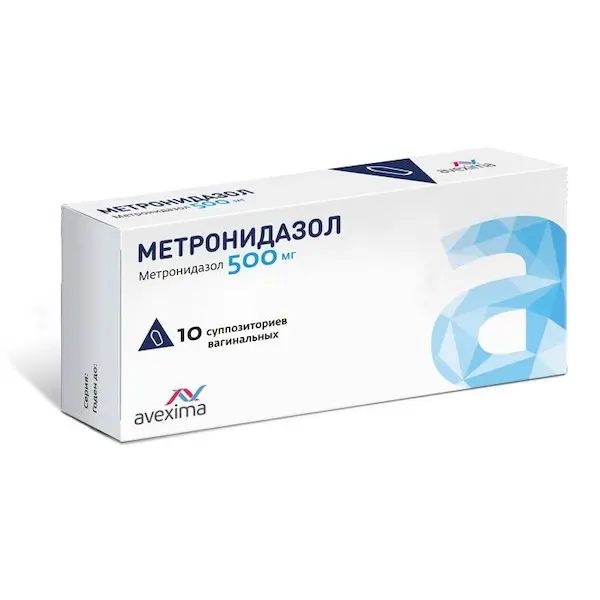 Metronidazole vaginal 500 mg - [10 suppositories]