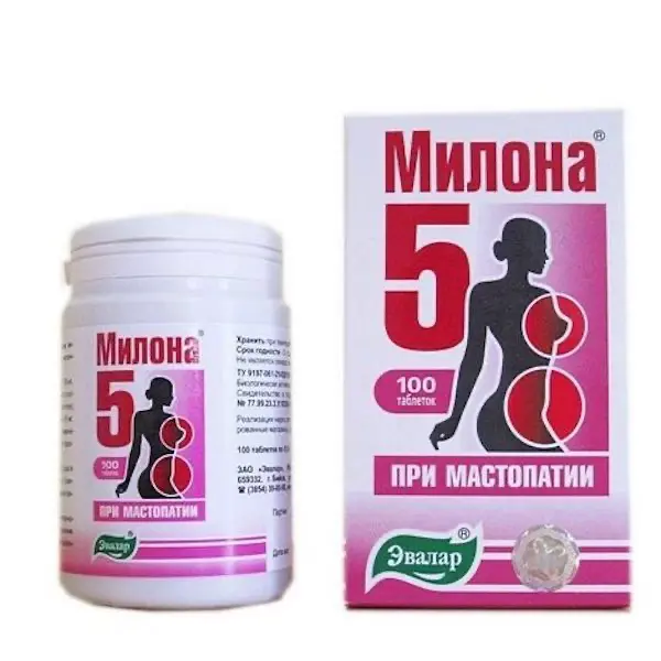 Marjoram, burdock, peony (Milona-5 Evalar) 500 mg - [100 tablets]