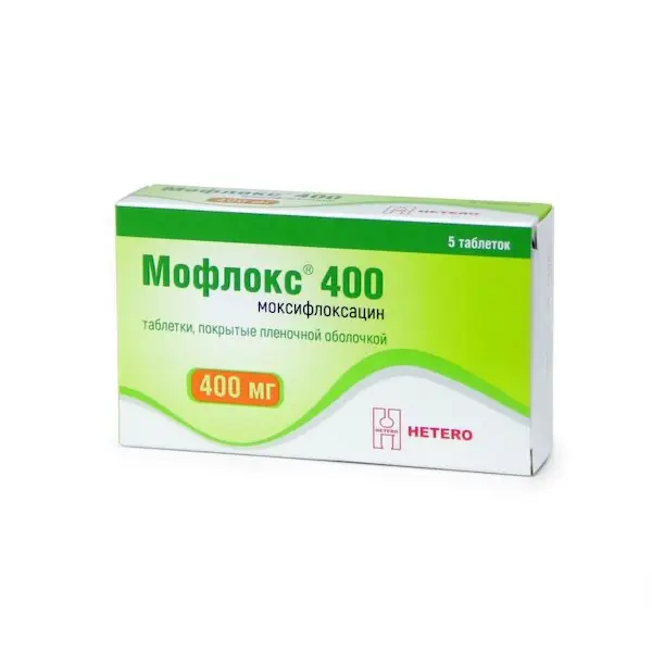Moxifloxacin (Moflox) 400 mg - [5 tablets]