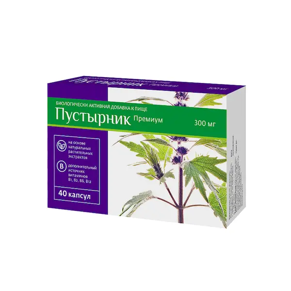 Leonuri herba, L-tryptofan (Leonuri Premium) - [40 capsules]
