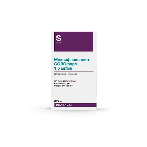 Moxifloxacin-Solopharm infusions 1.6 mg/ml 250 ml - [20 vials]