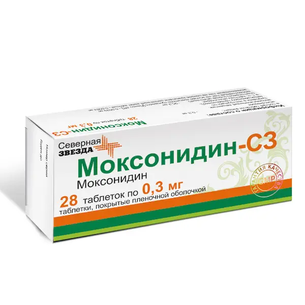 Moxonidine 0.3 mg - [28 tablets]
