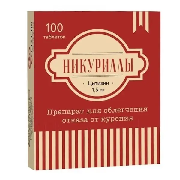 Cytisine (Nikurilly) 1.5 mg - [100 tablets]