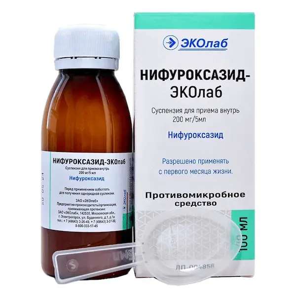 Nifuroxazide-ECOlab oral 200 mg/5 ml - [100 ml vial]
