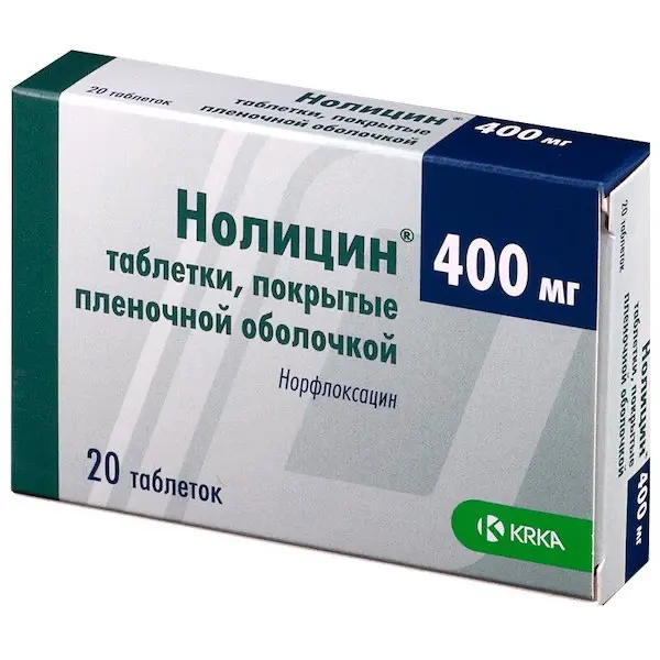 Norfloxacin (Nolicin) 400 mg - [20 tablets]