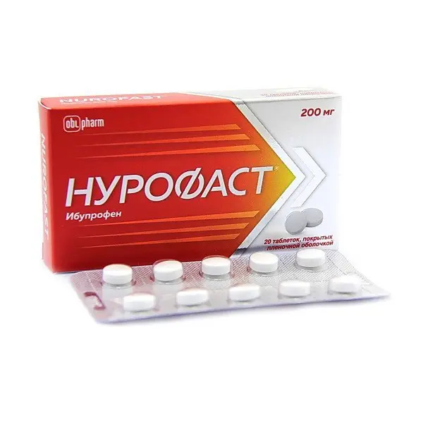 Ibuprofen (Nurofast) 200 mg - [20 tablets]